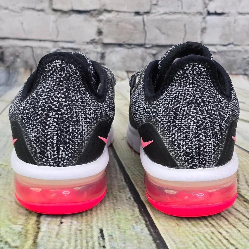 Nike Air Max Sequent 3 Sneakers Girls 6.5Y Black Pink Running Shoes 922885-001 - Picture 5 of 9